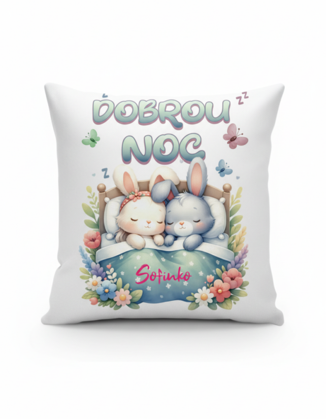 Polštář Dobrou noc se jménem