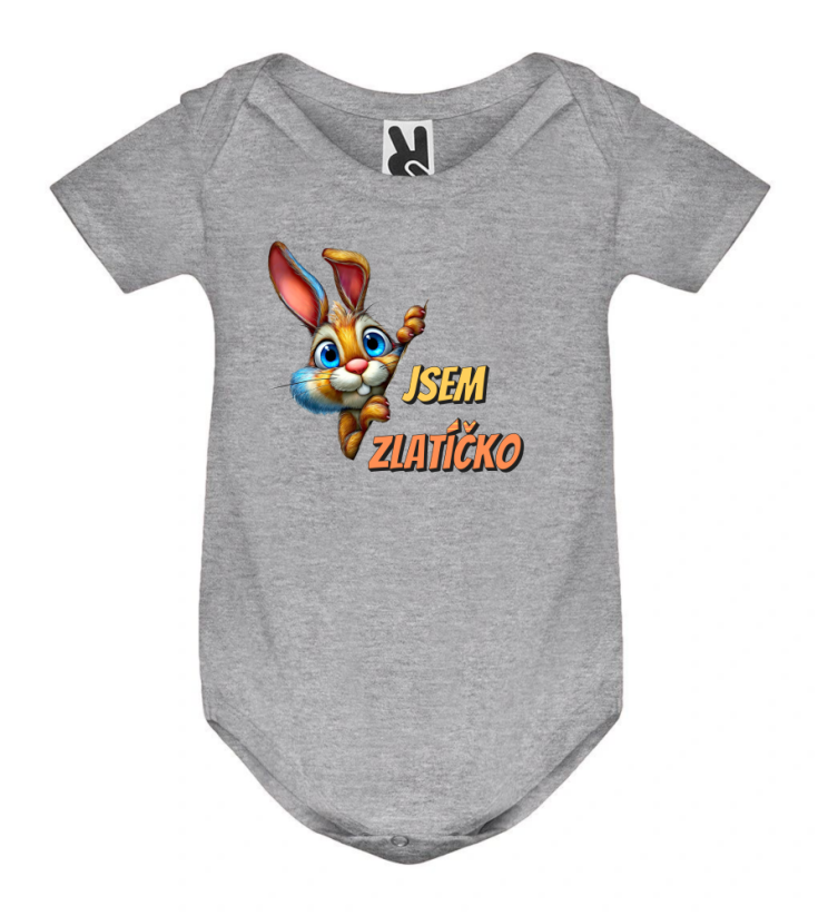 Body zajíček jsem zlatíčko - Barva: Bílá