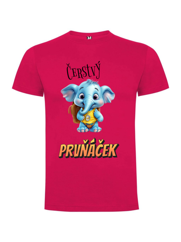 Tričko Čerstvý prvňáček slon
