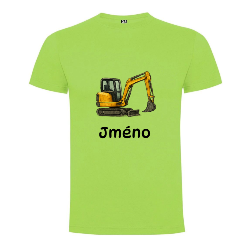 Tričko se jménem bagr