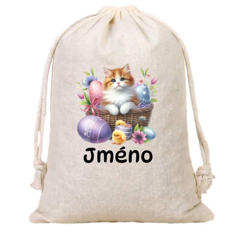 Velikonoční pytlík se jménem - kočka