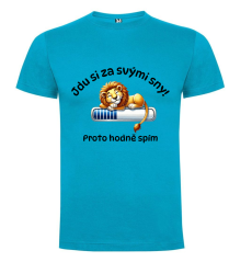 Tričko Jdu si za svými sny proto hodně spím - lev