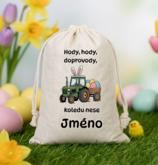 Velikonoční pytlík se jménem - traktor