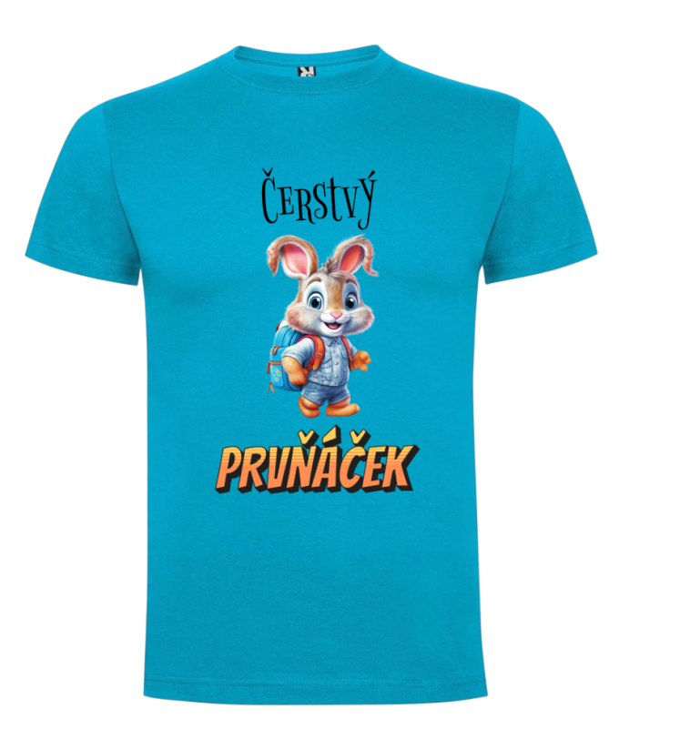 Tričko Čerstvý prvňáček zajíček