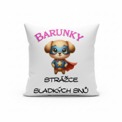 Polštář se jménem strážce sladkých snů pejsek