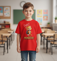 Tričko Čerstvý prvňáček tygr