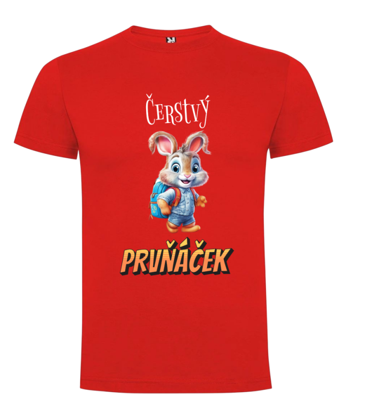 Tričko Čerstvý prvňáček zajíček