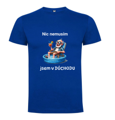 Pánské tričko - motiv dědečka - Nic nemusím jsem v důchodu