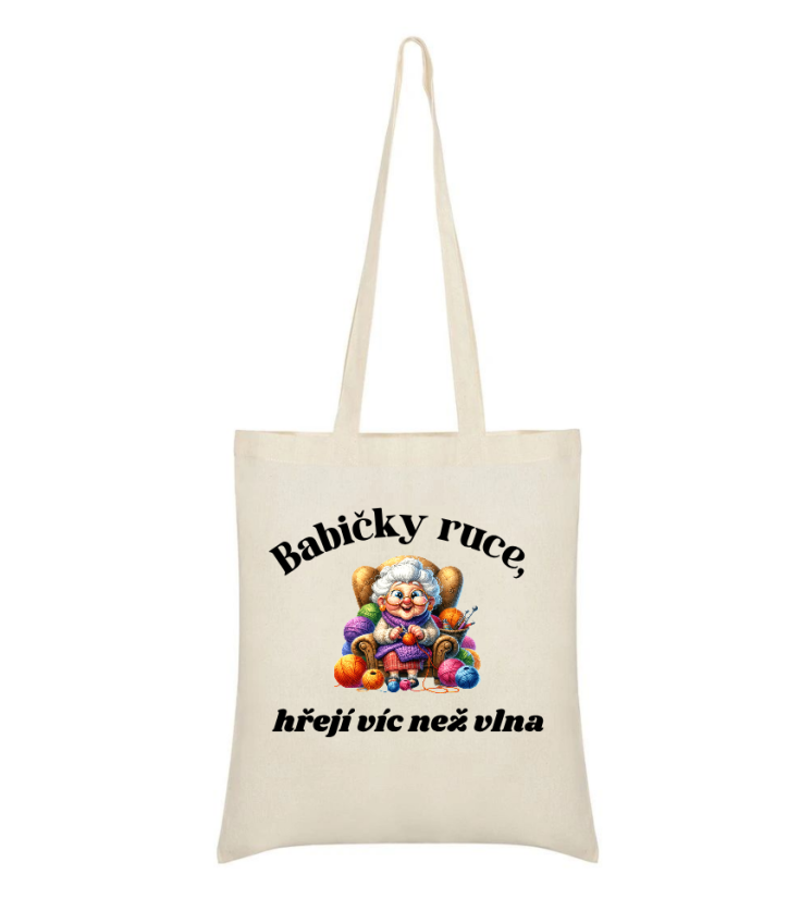 Taška Babičky ruce zahřejí víc než vlny