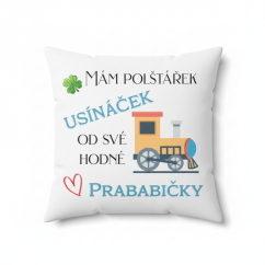 Polštář Usínaček od prababičky - vláček