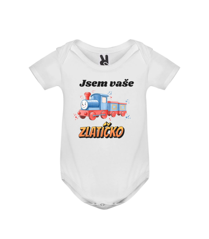 Body vláček jsem vaše zlatíčko - Barva: Šedá