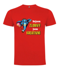 Tričko slon nejsem zlobivý jsem kreativní