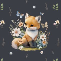 Minky deka líška s vyšitým menom