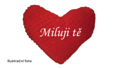 Polštář srdce - Miluji Tě
