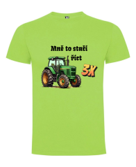 Tričko traktor Mně to stačí říst 3x