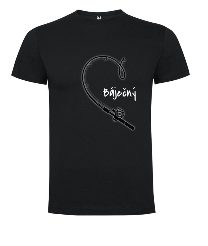 Párové tričko BÁJEČNÝ ÚLOVEK - Barva: Černá