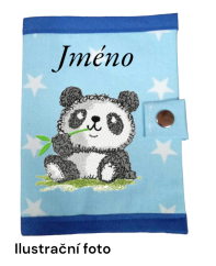Obal na očkovací průkaz panda