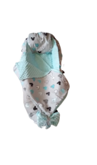 Oboustranné hnízdečko s podložkou Mickey na šedé