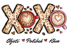 Dámské tričko XOXO objetí❤️ káva❤️ polibek