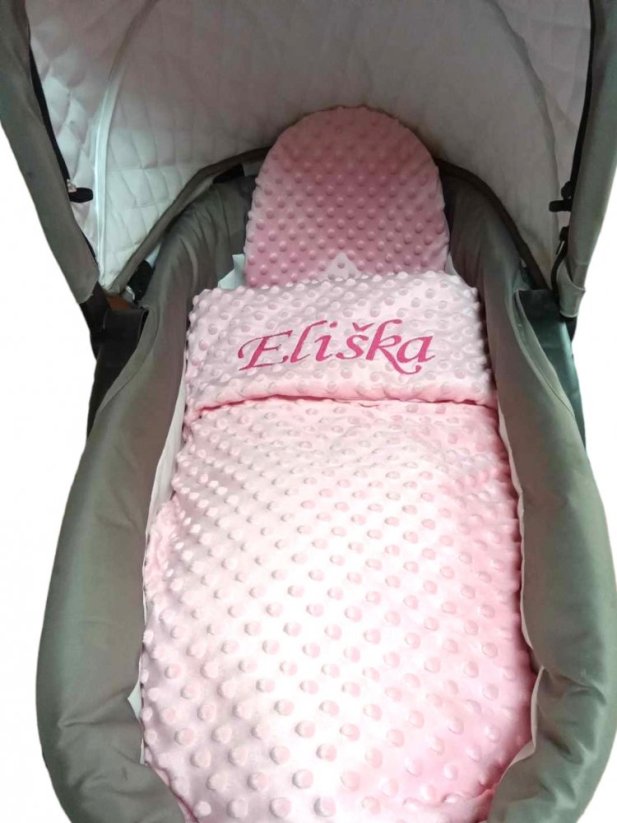 Minky deka s výšivkou jména