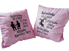 Bavlněný polštář s údaji o narození znamení zvěrokruhu