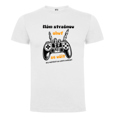 Tričko „Mám strašnou chuť se učit... ale naštěstí se umím ovládat!“ 🎮