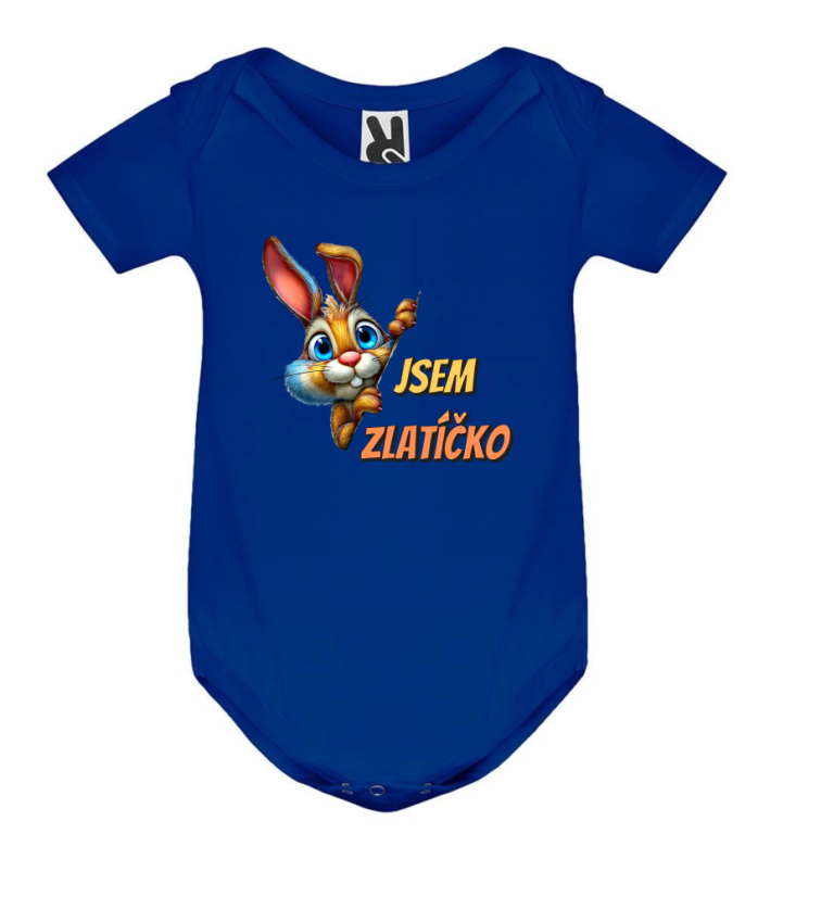 Body zajíček jsem zlatíčko - Barva: Růžová