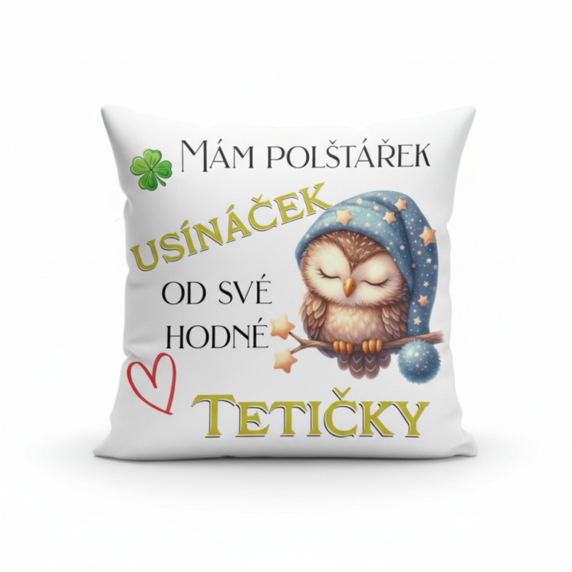 Polštář Usínaček sova od tetičky