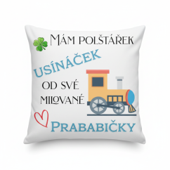 Polštář Usínaček od prababičky - vláček
