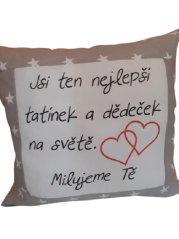 Polštář Nejlepší tatínek a dědeček na světě