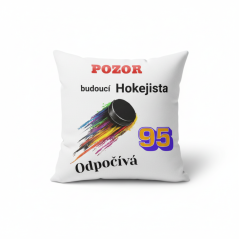 Polštář Budoucí hokejista odpočívá