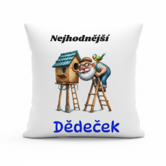 Polštář s motivem dědečka - Nejhodnější dědeček